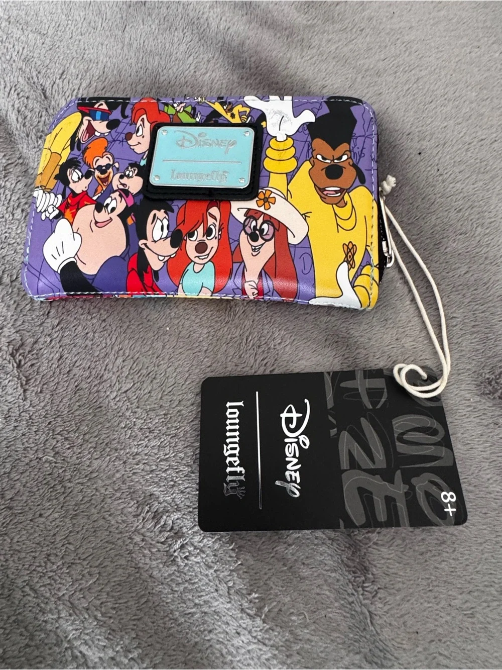 Loungefly Disney Goofy Movie Collage Ziparound Wallet NEW Rare